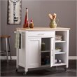 Bowery Hill Kitchen Cart in White