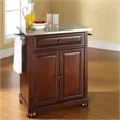 Bowery Hill 1-Drawer Traditional Wood Kitchen Island in Mahogany