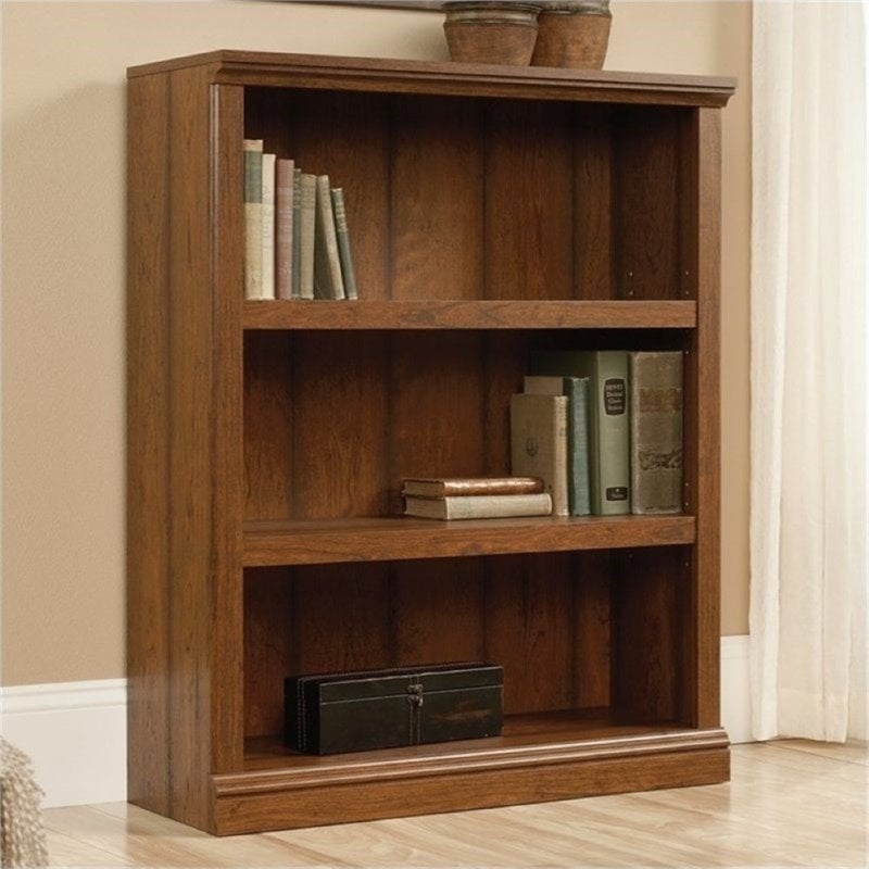 Bowery Hill 3 Shelf Bookcase in Washington Cherry
