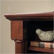 Bowery Hill Contemporary Wood Computer Desk with Hutch in Cherry