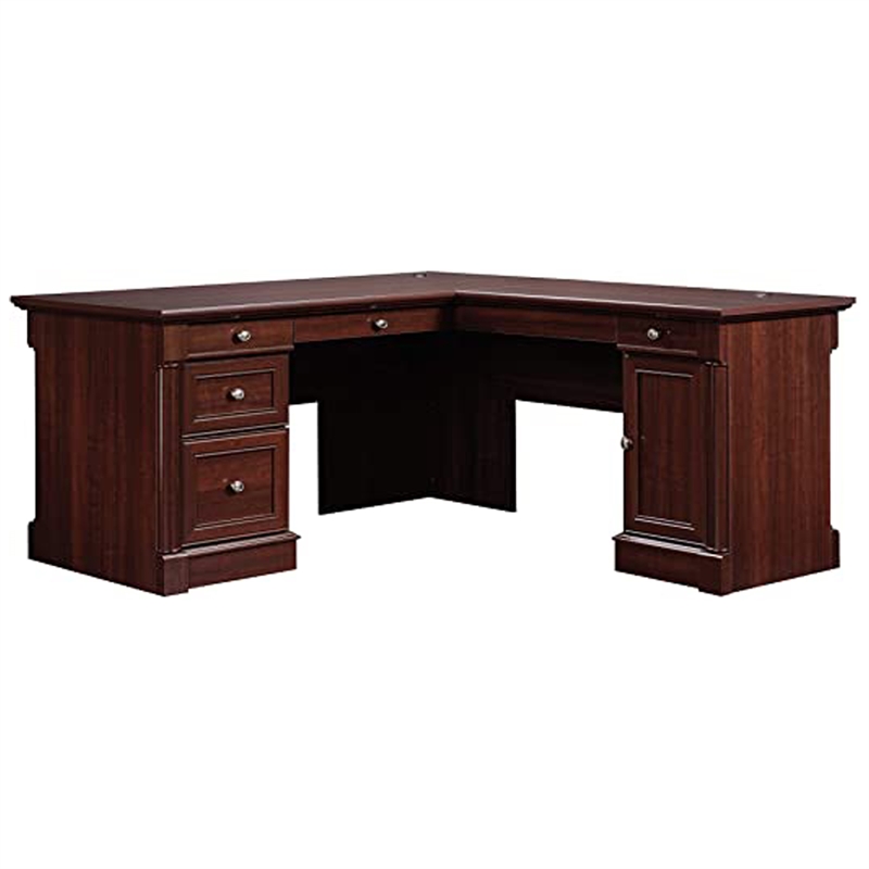 Bowery Hill LShaped Computer Desk in Cherry BH437734