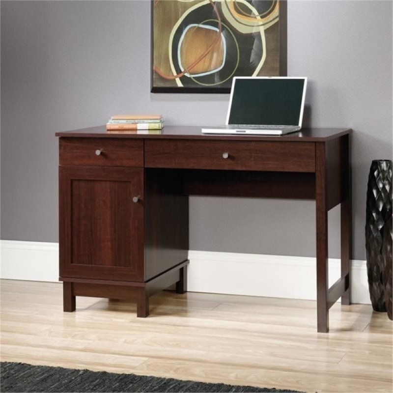 Details About Bowery Hill Home Office Desk In Cherry