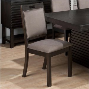 Bowery Hill Upholstered Dining Chair in Oak (set of 2)