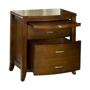 bowery hill 2 drawer nightstand in cinnamon