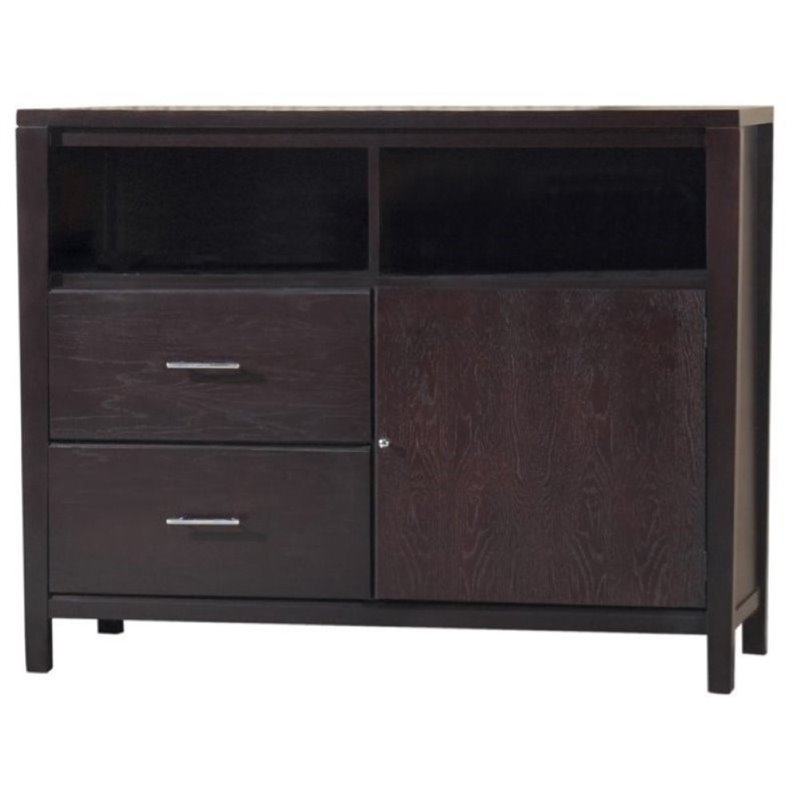 Bowery Hill 2 Drawer Media Chest in Espresso BH224334