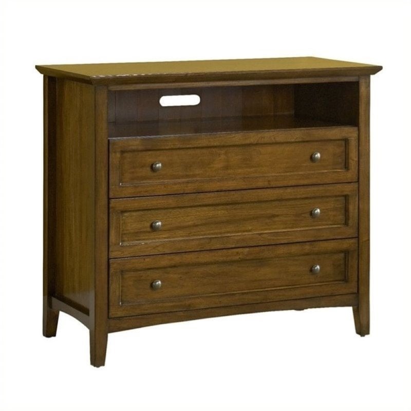 Bowery Hill 2 Drawer Media Chest in Truffle Cymax Business