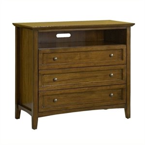 bowery hill 2 drawer media chest in truffle
