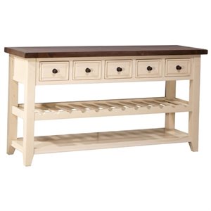 Bowery Hill 5 Drawer Sideboard with Wine Rack -1397