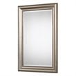 Bowery Hill Quinn Beaded Mirror in Silver