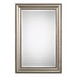Bowery Hill Quinn Beaded Mirror in Silver