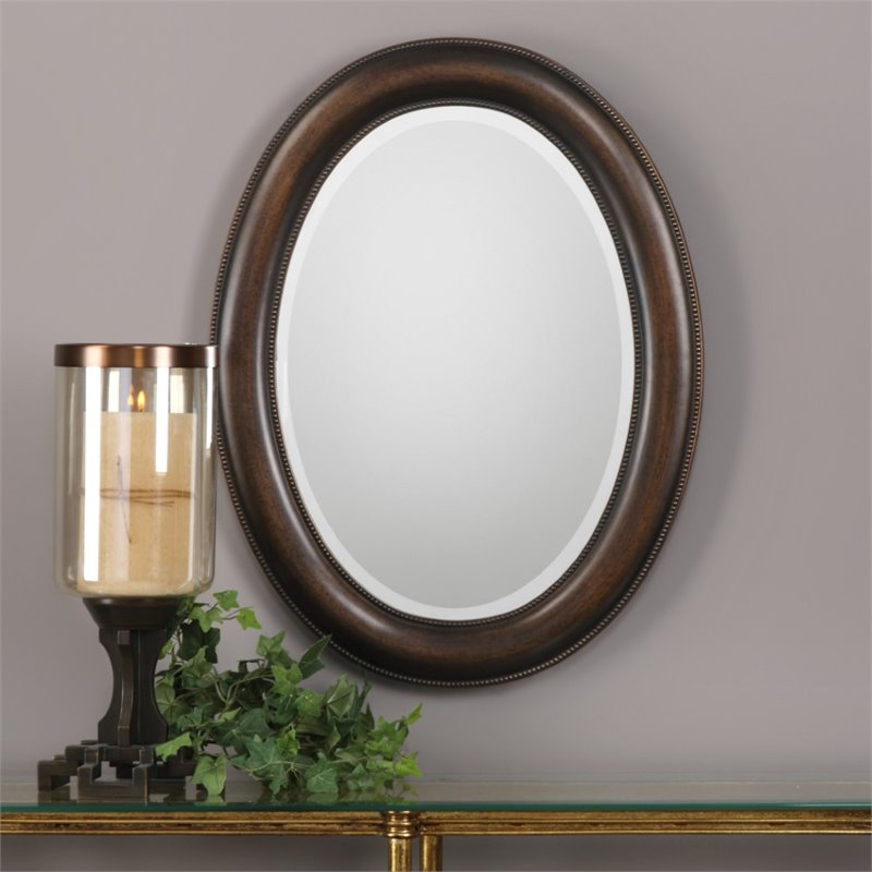 Bowery Hill Mandie Oval Mirror in Bronze
