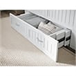 Bowery Hill Modern Solid Wood Queen Murphy Bed Chest in White