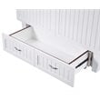 Bowery Hill Modern Solid Wood Queen Murphy Bed Chest in White