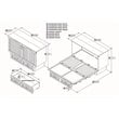 Bowery Hill Modern Solid Wood Queen Murphy Bed Chest in White