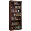 Bowery Hill 7 Shelf Bookcase in Distressed Burnish