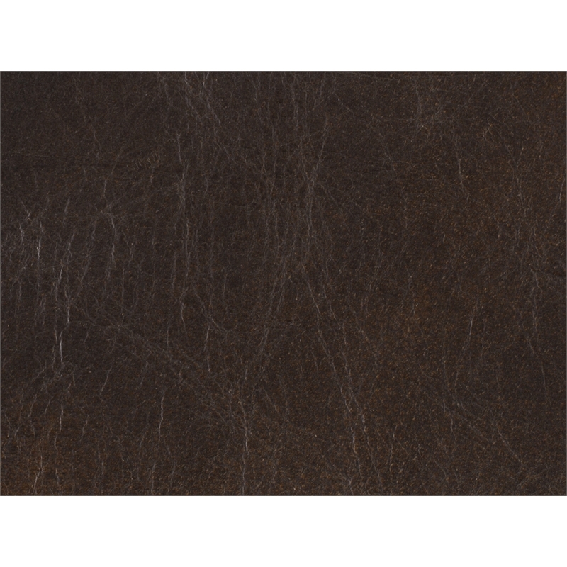 Bowery Hill Leather Executive Office Chair in Old Saddle Fudge with Croc Accents