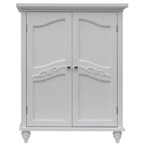 bowery hill 2 door floor cabinet in white
