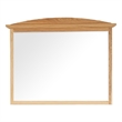 Bowery Hill Solid Wood Arch Landscape Mirror in Natural