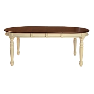 Bowery Hill Oval Extendable Dining Table in Buttermilk