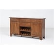 Bowery Hill Wine Rack Sideboard in Rustic Amber