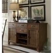 Bowery Hill Wine Rack Sideboard in Rustic Amber