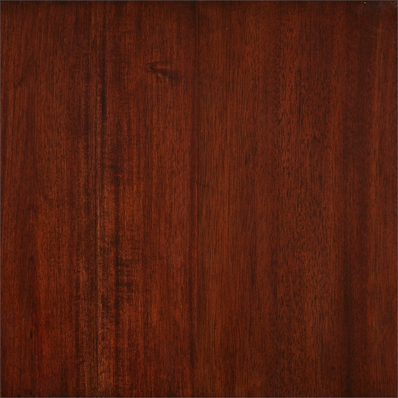 Bowery Hill Farmhouse Solid Wood Queen Panel Bed in Cherry Brown