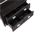 Bowery Hill 4 Shelf Ladder Bookcase in Cappuccino