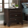 Bowery Hill 3 Drawer Nightstand in Cherry