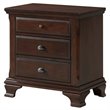 Bowery Hill 3 Drawer Nightstand in Cherry