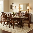 Bowery Hill Traditional Wood Dining Chair in Brown Cherry (Set of 2)