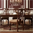 Bowery Hill Traditional Wood Dining Chair in Brown Cherry (Set of 2)