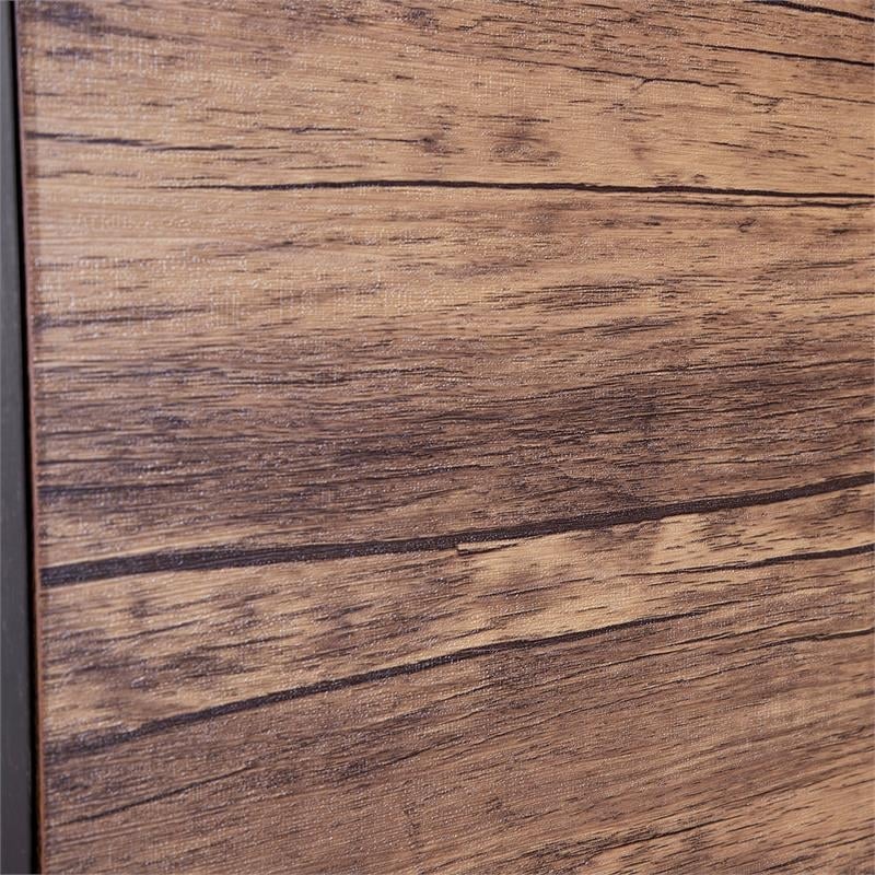 Bowery Hill Modern Metal Twin over Workstation Bunk Bed in Black