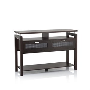 Bowery Hill Storage Console Table in Espresso