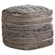 Bowery Hill Cylinder Pouf in Natural