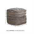 Bowery Hill Cylinder Pouf in Natural
