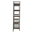 Bowery Hill 5 Shelf Bookcase in Brown