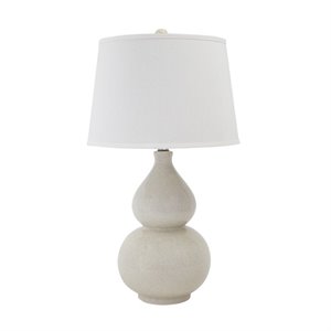 bowery hill ceramic table lamp in cream