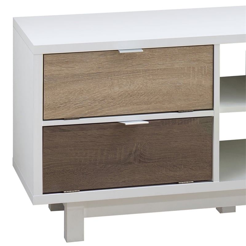 Bowery Hill Contemporary Wood TV Stand for TVs up to 71