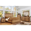 Bowery Hill 3 Drawers Transitional Wood Nightstand in Weathered Brown Elm