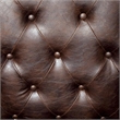 Bowery Hill Traditional Faux Leather Tufted Accent Chair in Rustic Brown