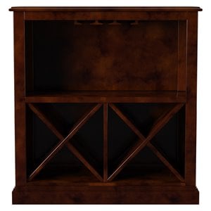 Bowery Hill Traditional Wine Rack in Dark Cherry