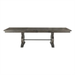 Bowery Hill Rubber Wood Dining Table in Dark Ash Finish