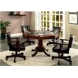 Bowery Hill Traditional Wood 5 Piece Gaming Table Set in Cherry