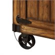 Bowery Hill 3-Drawers Wood Kitchen Cart in Antique Tobacco