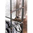 Bowery Hill Modern Steel Metal Full Over Full Bunk Bed in Antique Black