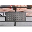 Bowery Hill Modern Steel Metal Full Over Queen Bunk Bed in Antique Black