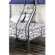 Bowery Hill Modern Steel Metal Full Over Queen Bunk Bed in Antique Black