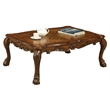 Bowery Hill Rectangular Wood Coffee Table in Cherry Oak