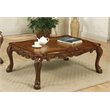 Bowery Hill Rectangular Wood Coffee Table in Cherry Oak