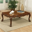 Bowery Hill Rectangular Wood Coffee Table in Cherry Oak